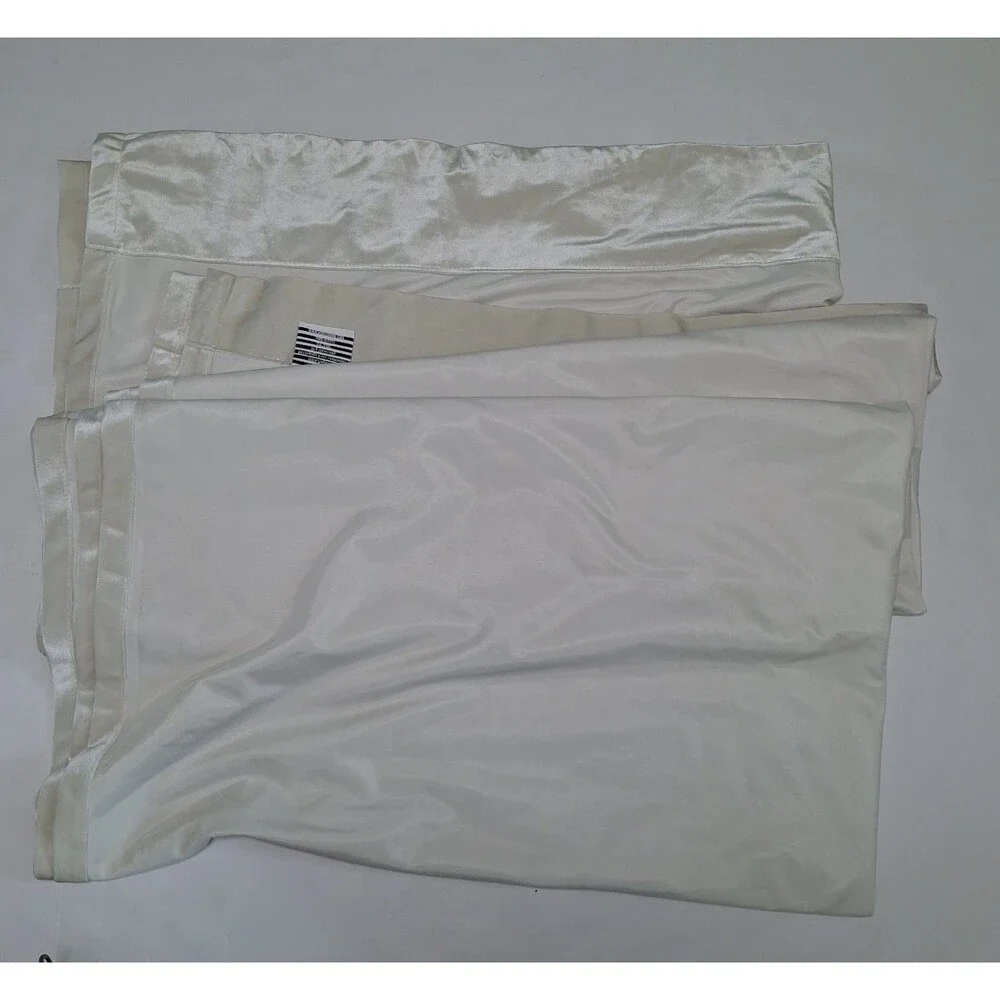 Rodeo Home Velvet Blackout Curtain Panel (3) Ivory DRA/FELIX 54x96